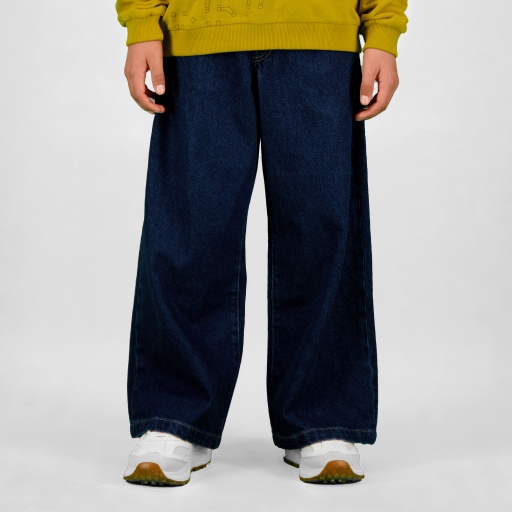 [01-010-01-585-K490-10-12A] Baggy jeans unisexe enfant (Jeans Bleu foncé, 10-12A)