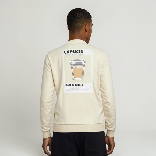 [05-010-36-250-K005-L] Sweat homme manches longues CAPUCIN (L)