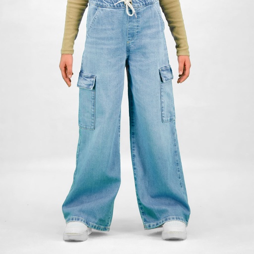 [01-010-01-591-K419-10-12A] Cargo fille en jeans (10-12A)