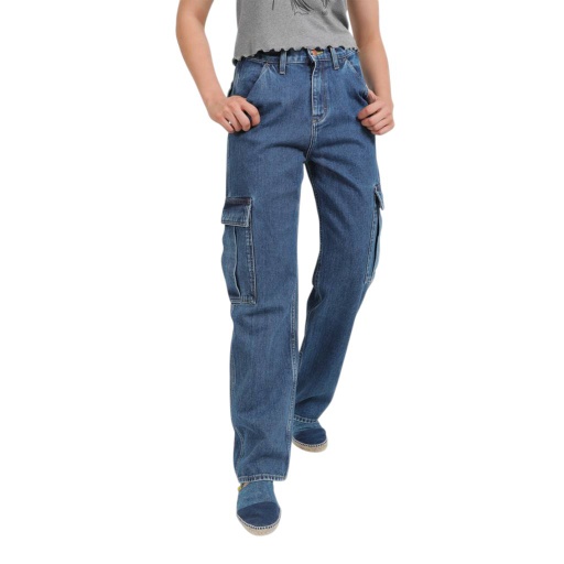 [01-010-01-592-K419-24] Cargo jeans femme - KAMILA (24)