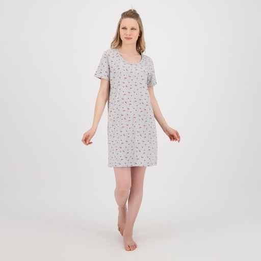 Robe de pyjama femme imprimé cerise
