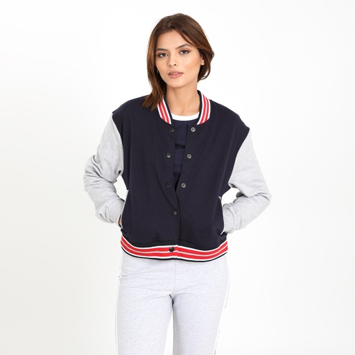 Bombers femme col rectiligne RETRO SPORT