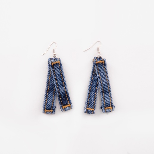 [01-010-130-006-K419] Boucle d'oreille en denim