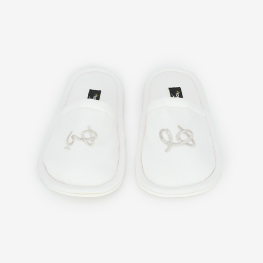 Pantoufle unisexe en jeans هو &amp; هي - Bleu Marine