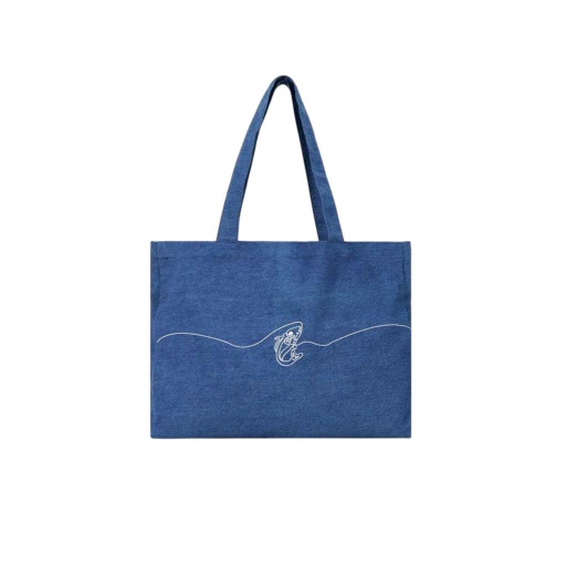 Tote bag unisexe en jeans HOUTA - Noir