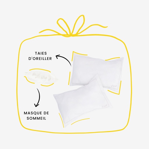 Pack cadeau masque &amp; taies d'oreiller